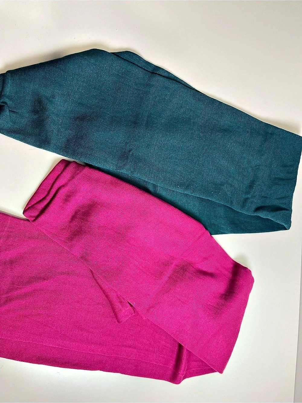 2 infinity knot scarves